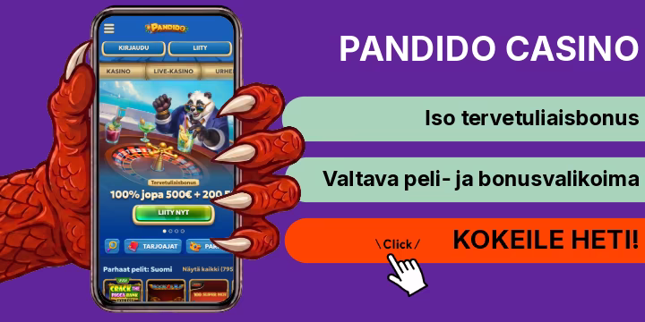 Pandido Casino ilmaiskierrokset ja tervetulobonus