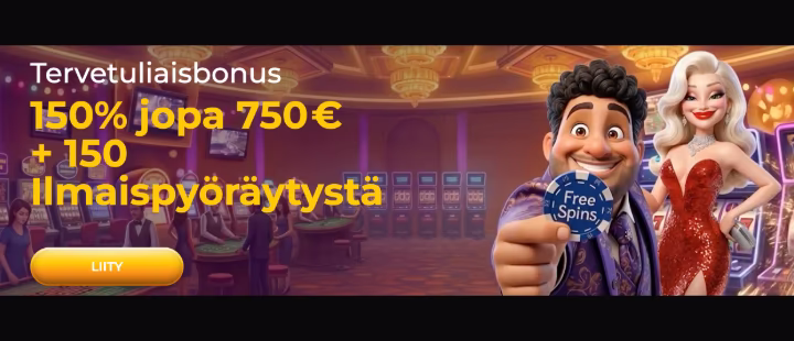 Spinimax ilmaiskierrokset ja tervetulobonus