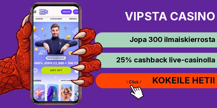VIPSta Casino kokemuksia ja arvostelu