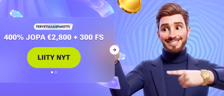 Vipsta ilmaiskierroksia ja tervetulobonus
