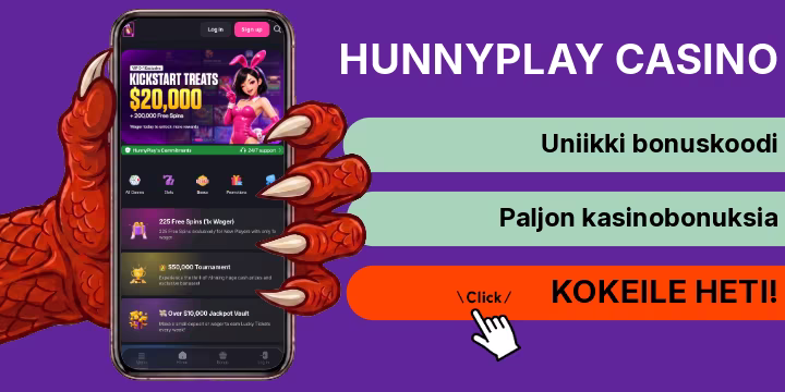 HunnyPlay kokemuksia ja uniikki bonuskoodi