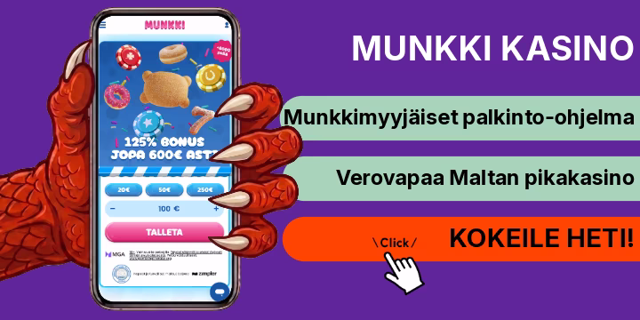 Munkki kasino kokemuksia ja tervetulobonus