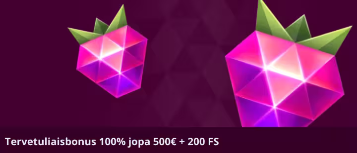 Malina bonus on talletusbonus ja 200 ilmaiskierrosta