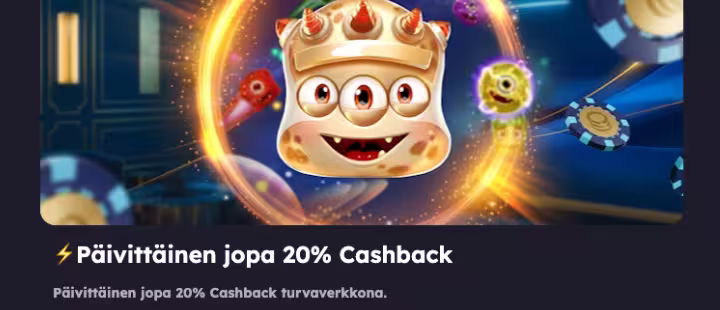 Panosta tarjoaa jopa 20% cashbackin