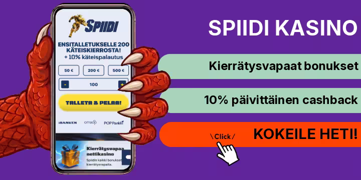 Spiidi kasino kokemuksia ja ilmaiskierrokset