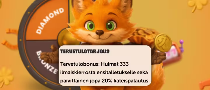 Tykitys bonus sisältää ilmaiskierroksia