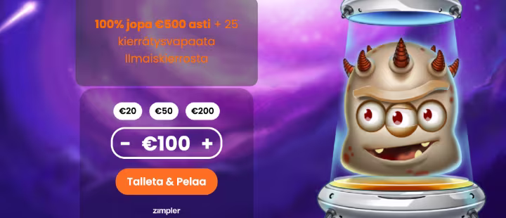Casiku tervetulobonus on uniikki ja sisältää 25 kpl kierrätysvapaat ilmaiskierrokset
