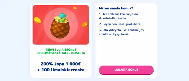 Casino Joy bonus
