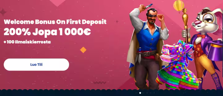 Rollino bonus sisältää paljon ilmaiskierroksia